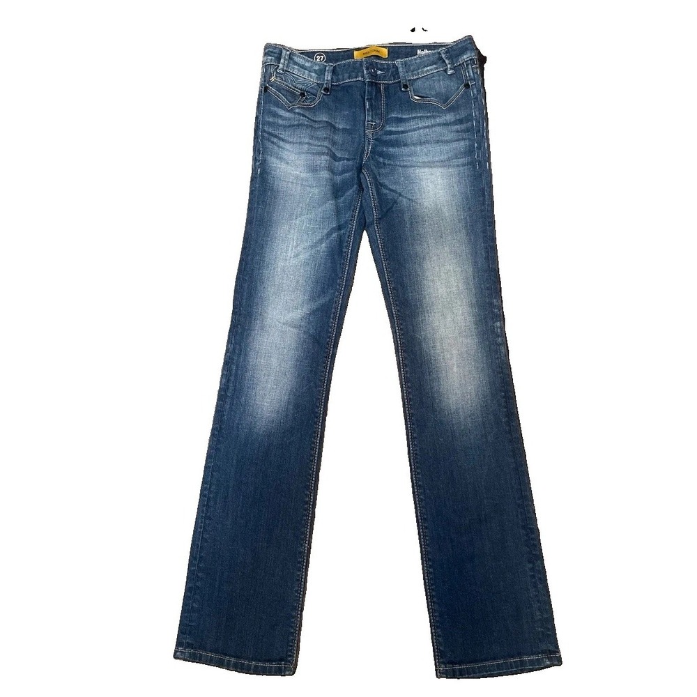 MEK DNM Womens Hollywood Straight Low Rise Denim Jean Size 27